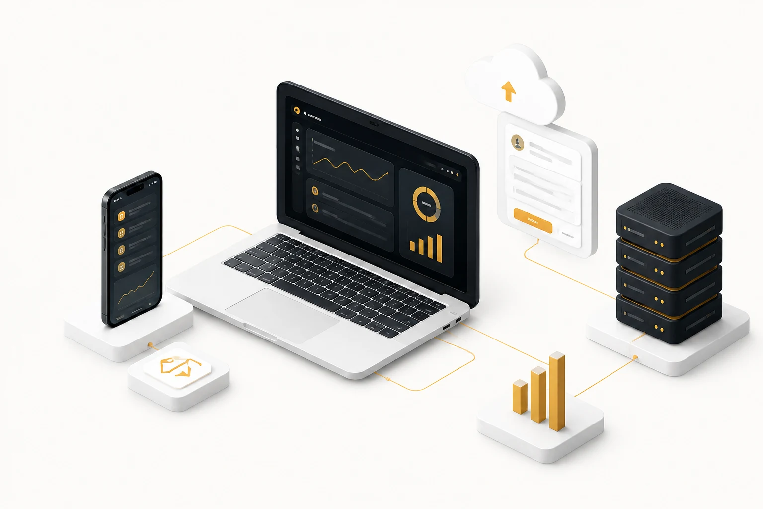 Kontackt software support across laptop, mobile, cloud, and server systems