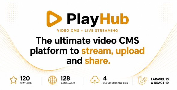 PlayHub – The Ultimate Video CMS, Shorts, Film, Communities & Live Streaming Platform product preview